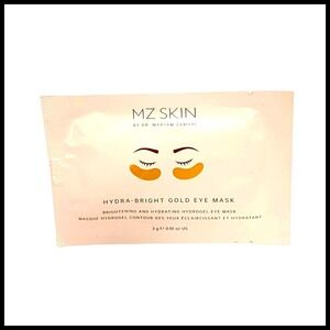 2 x MZ SKIN Hydra-Bright Gold Eye Masks Brightening & Hydrating Single Pair Mask